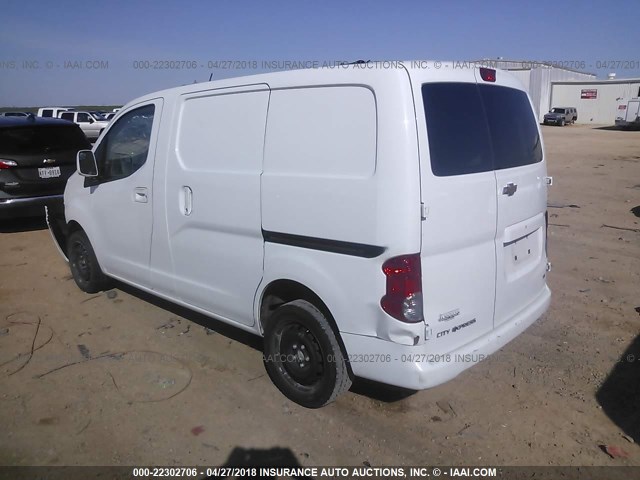 3N63M0YN2FK731190 - 2015 CHEVROLET CITY EXPRESS LS WHITE photo 3