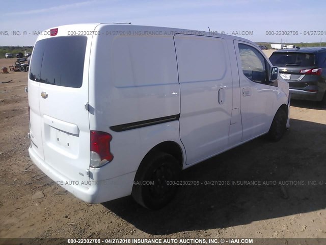 3N63M0YN2FK731190 - 2015 CHEVROLET CITY EXPRESS LS WHITE photo 4