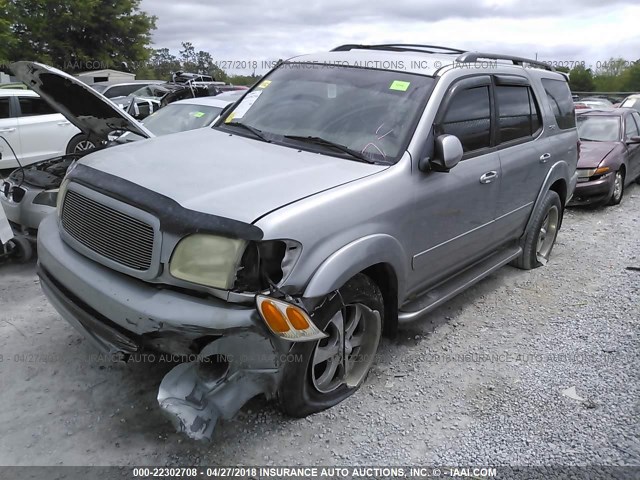 5TDZT34AX2S071614 - 2002 TOYOTA SEQUOIA SR5 TAN photo 2