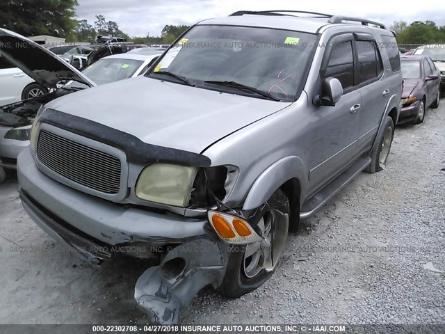 5TDZT34AX2S071614 - 2002 TOYOTA SEQUOIA SR5 TAN photo 6