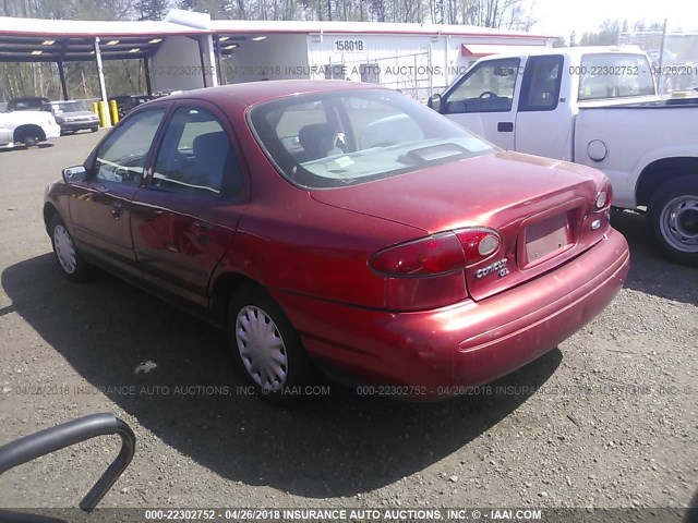 1FALP6535TK232106 - 1996 FORD CONTOUR GL/SPORT RED photo 3