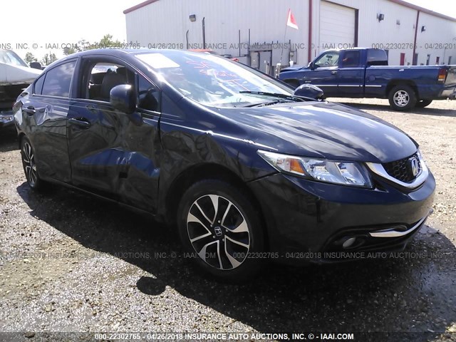 19XFB2F92DE008362 - 2013 HONDA CIVIC EXL BLACK photo 1