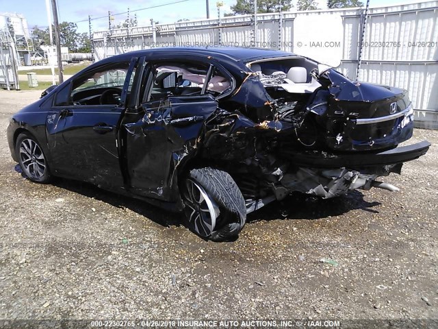 19XFB2F92DE008362 - 2013 HONDA CIVIC EXL BLACK photo 3