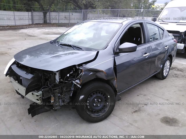 3N1CN7AP3GL896345 - 2016 NISSAN VERSA S/S PLUS/SV/SL GRAY photo 2