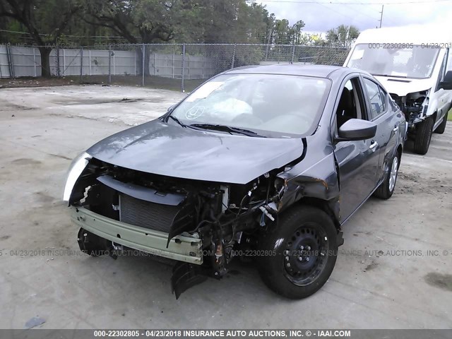 3N1CN7AP3GL896345 - 2016 NISSAN VERSA S/S PLUS/SV/SL GRAY photo 6