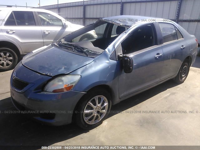 JTDBT903791335486 - 2009 TOYOTA YARIS BLUE photo 2