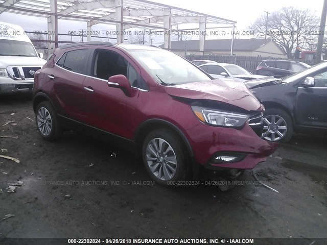 KL4CJFSB7HB002057 - 2017 BUICK ENCORE PREFERRED II RED photo 1