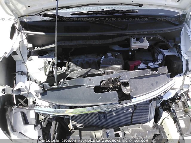 3N6CM0KN4HK715262 - 2017 NISSAN NV200 2.5S/2.5SV WHITE photo 10