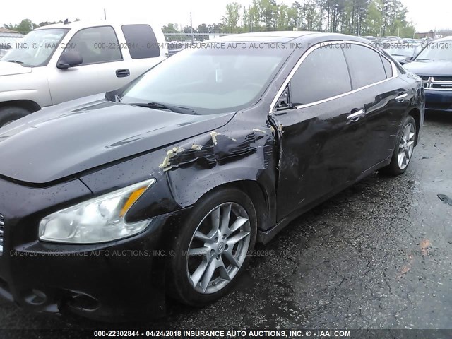 1N4AA5AP4BC815075 - 2011 NISSAN MAXIMA S/SV BLACK photo 6