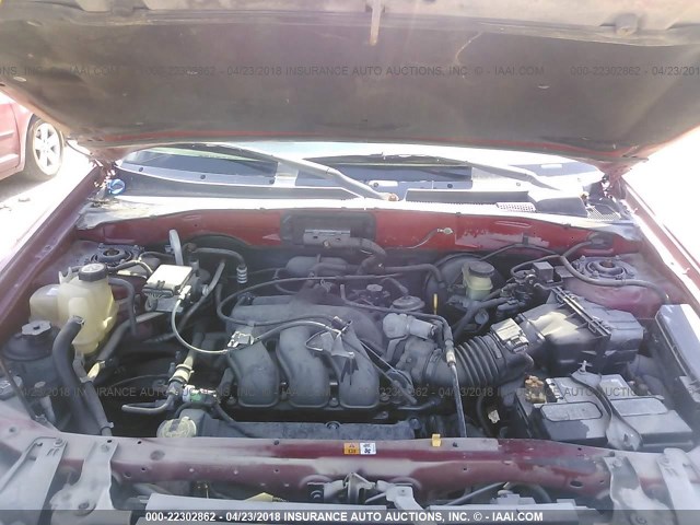 4F2YU09191KM67376 - 2001 MAZDA TRIBUTE LX/ES 红色 照片 10