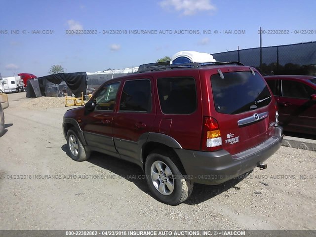 4F2YU09191KM67376 - 2001 MAZDA TRIBUTE LX/ES 红色 照片 3