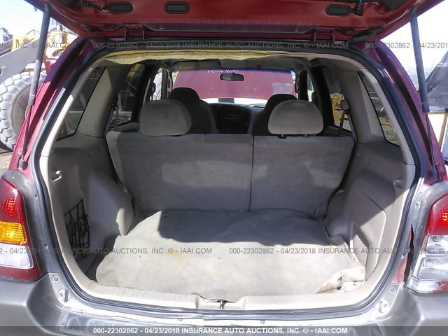 4F2YU09191KM67376 - 2001 MAZDA TRIBUTE LX/ES 红色 照片 8