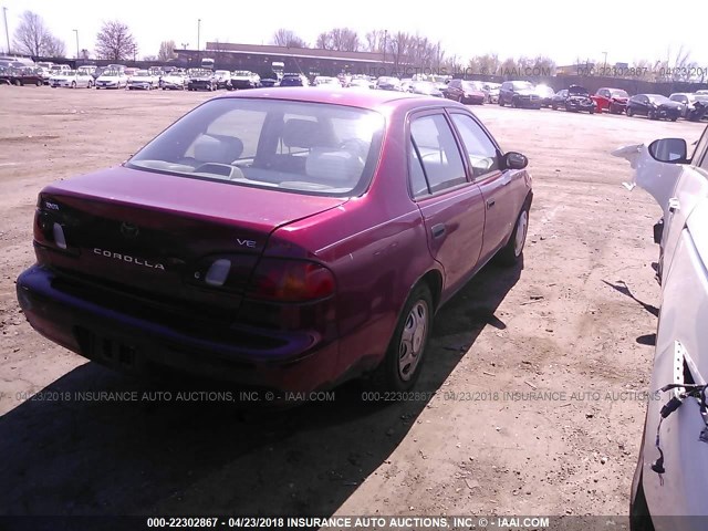 2T1BR12E0XC136450 - 1999 TOYOTA COROLLA VE/CE/LE 栗色 照片 4