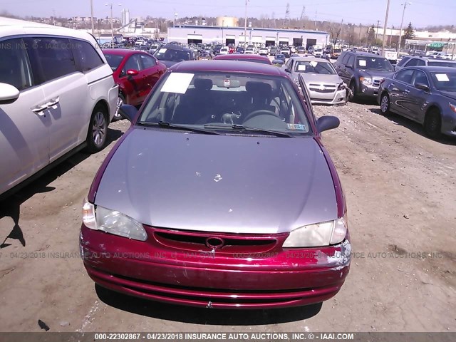 2T1BR12E0XC136450 - 1999 TOYOTA COROLLA VE/CE/LE MAROON photo 6