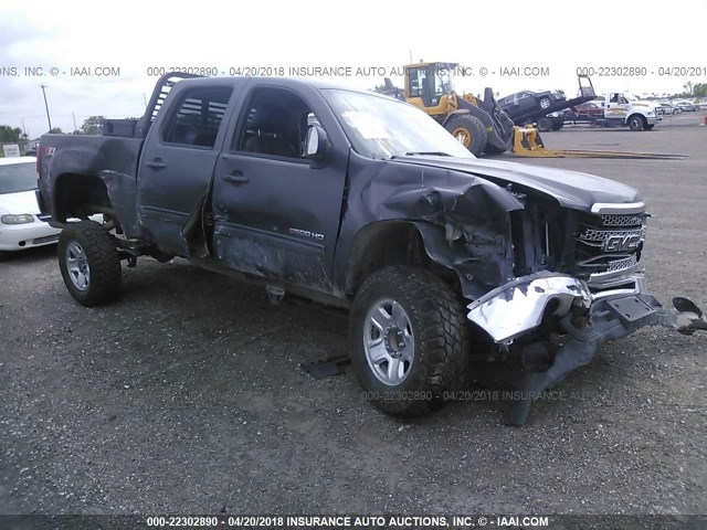 1GT4K1BG8AF152067 - 2010 GMC SIERRA K2500 SLT GRAY photo 1