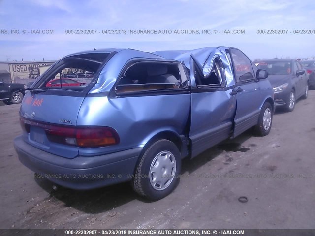 JT3AC14R6S1163828 - 1995 TOYOTA PREVIA LE BLUE photo 4