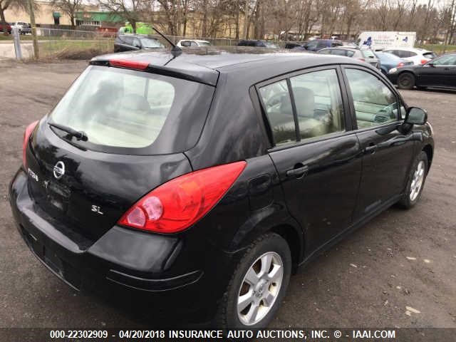 3N1BC13E27L452268 - 2007 NISSAN VERSA S/SL BLACK photo 4