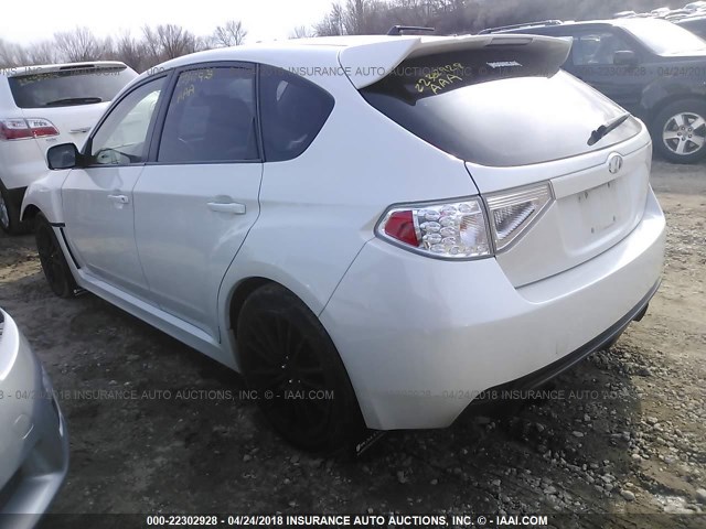 JF1GR7E60BG818712 - 2011 SUBARU IMPREZA WRX WHITE photo 3