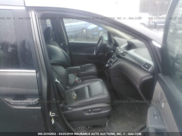 5FNRL5H67CB111820 - 2012 HONDA ODYSSEY EXL შავი ფოტო 5