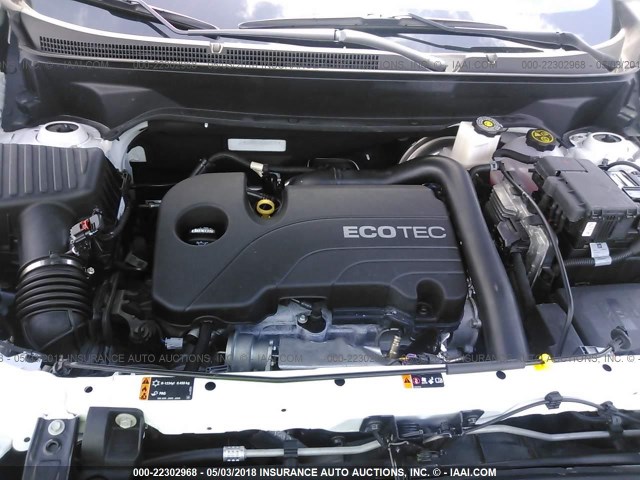 2GNAXJEV8J6201753 - 2018 CHEVROLET EQUINOX LT WHITE photo 10