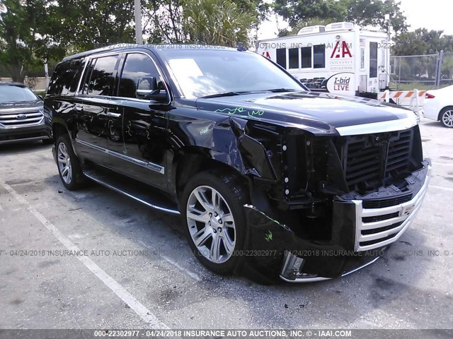 1GYS3HKJ3JR106468 - 2018 CADILLAC ESCALADE ESV LUXURY BLACK photo 1