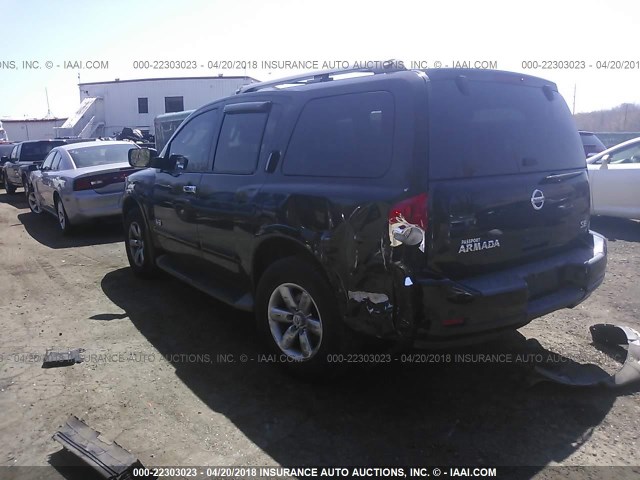 5N1AA08C68N627358 - 2008 NISSAN ARMADA SE/LE BLACK photo 3