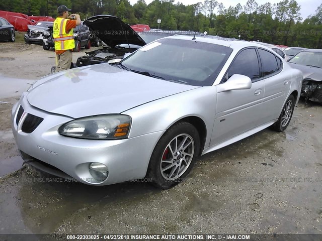 2G2WR524851128984 - 2005 PONTIAC GRAND PRIX GTP SILVER photo 2