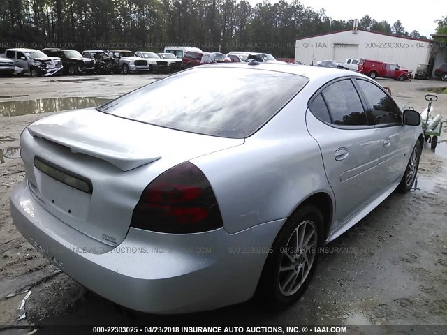 2G2WR524851128984 - 2005 PONTIAC GRAND PRIX GTP SILVER photo 4