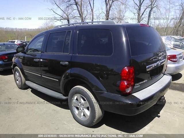 1D8HB58267F534158 - 2007 DODGE DURANGO LIMITED BLACK photo 3