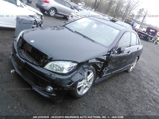 WDDGF8BB7AR086534 - 2010 MERCEDES-BENZ C 300 4MATIC BLACK photo 2