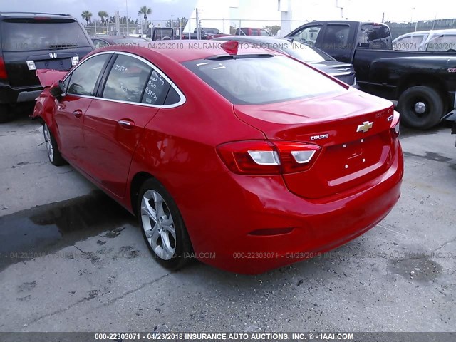 1G1BF5SM8H7244866 - 2017 CHEVROLET CRUZE PREMIER RED photo 3