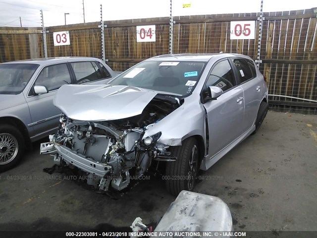 JTNKARJE3HJ552646 - 2017 TOYOTA COROLLA IM SILVER photo 2