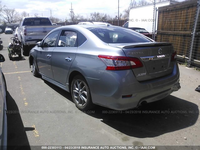 3N1AB7APXEY260036 - 2014 NISSAN SENTRA S/SV/SR/SL GRAY photo 3