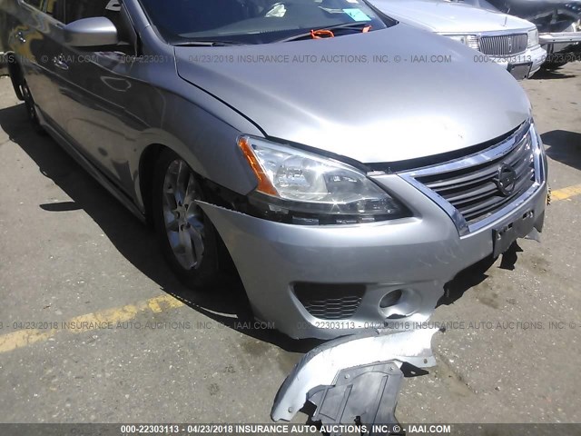 3N1AB7APXEY260036 - 2014 NISSAN SENTRA S/SV/SR/SL GRAY photo 6