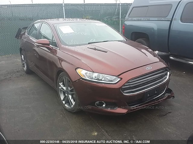 3FA6P0K95GR171599 - 2016 FORD FUSION TITANIUM BROWN photo 1