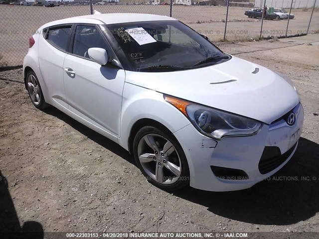 KMHTC6AD1DU150489 - 2013 HYUNDAI VELOSTER WHITE photo 1