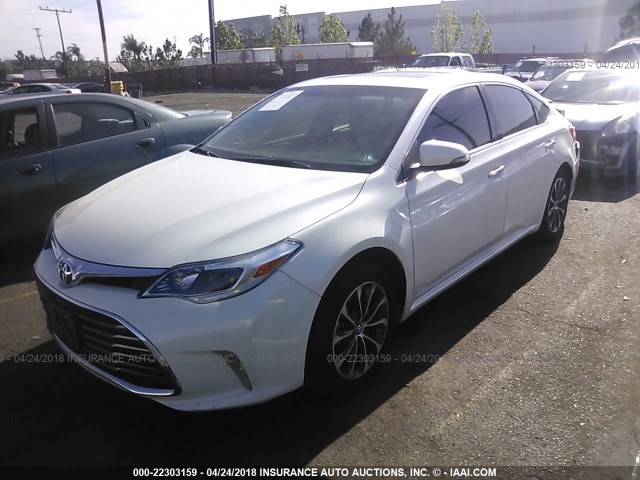 4T1BK1EB7GU224481 - 2016 TOYOTA AVALON XLE PLUS/PREMIUM/TOUR/LTD WHITE photo 2