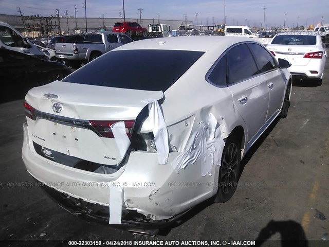 4T1BK1EB7GU224481 - 2016 TOYOTA AVALON XLE PLUS/PREMIUM/TOUR/LTD WHITE photo 4