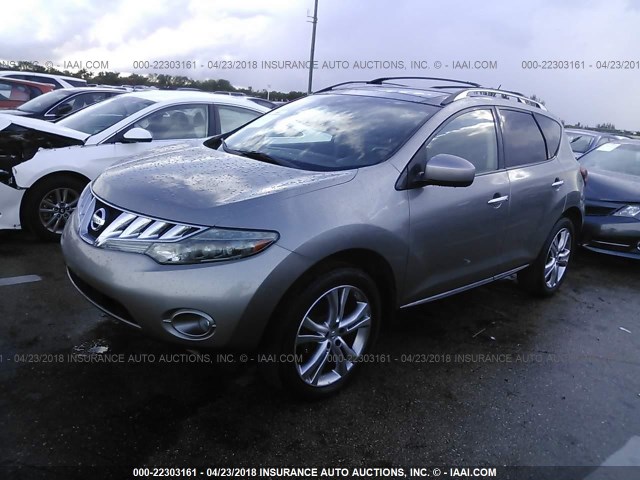 JN8AZ18W69W110672 - 2009 NISSAN MURANO S/SL/LE GRAY photo 2