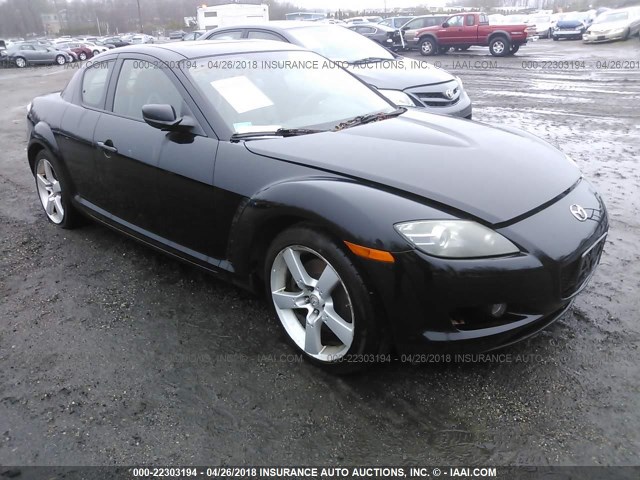 JM1FE17N540100586 - 2004 MAZDA RX8 BLACK photo 1