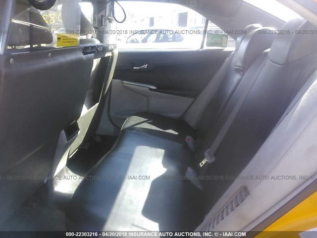 4T1BD1FK2CU027317 - 2012 TOYOTA CAMRY HYBRID/LE/XLE 黄色 照片 8