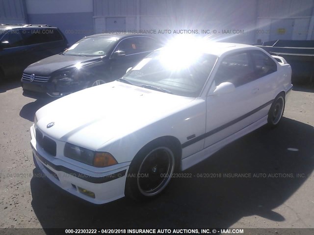 WBSBF0322SEN90270 - 1995 BMW M3 AUTOMATIC WHITE photo 2