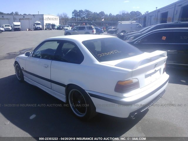 WBSBF0322SEN90270 - 1995 BMW M3 AUTOMATIC WHITE photo 3