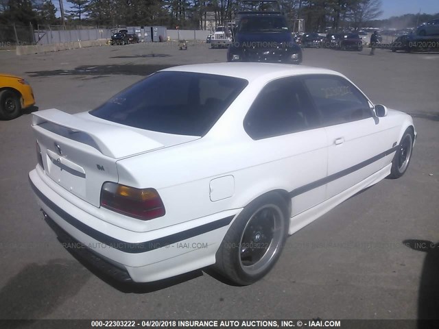 WBSBF0322SEN90270 - 1995 BMW M3 AUTOMATIC WHITE photo 4
