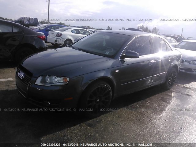 WAUAF78E96A198394 - 2006 AUDI A4 2/TURBO GRAY photo 2