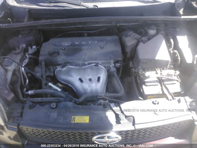 JTLKE50E481002735 - 2008 TOYOTA SCION XB იასამნისფერი ფოტო 10