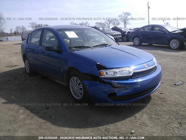 1G8AJ52F33Z161274 - 2003 SATURN ION LEVEL 2 BLUE photo 1