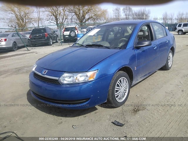 1G8AJ52F33Z161274 - 2003 SATURN ION LEVEL 2 BLUE photo 2