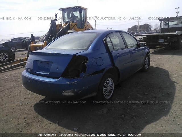 1G8AJ52F33Z161274 - 2003 SATURN ION LEVEL 2 BLUE photo 4