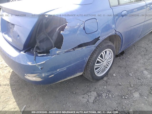 1G8AJ52F33Z161274 - 2003 SATURN ION LEVEL 2 BLUE photo 6